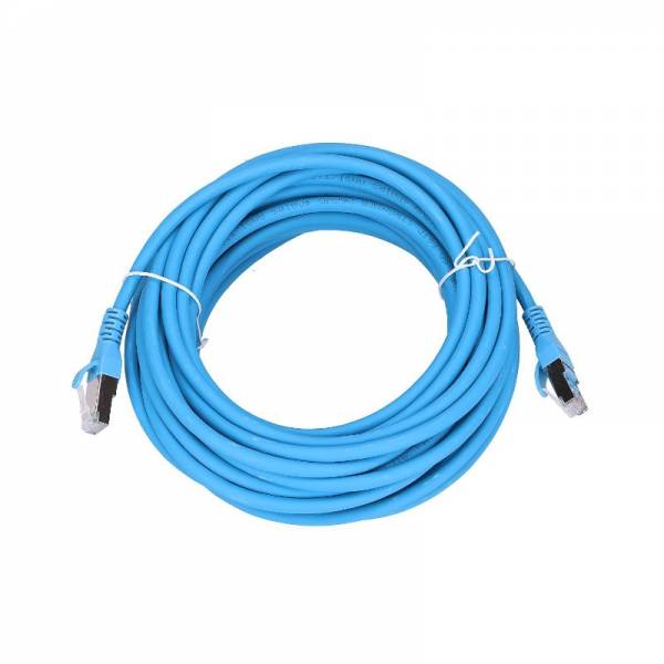 Câble patch Cat6A 10m bleu