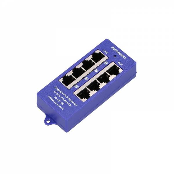 Injecteur POE 4 Ports Gigabit