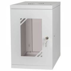 Armoire à Crémaillère 10" 9U, 300mm, Porte Vitrée, Gris