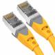 Câble patch SSTP Cat6A 0.5m jaune