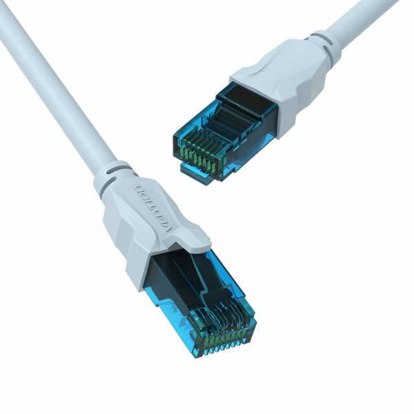 Câble patch UTP Cat5e 1.5m bleu glacier