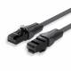 Câble patch Plat UTP Cat6 1m noir