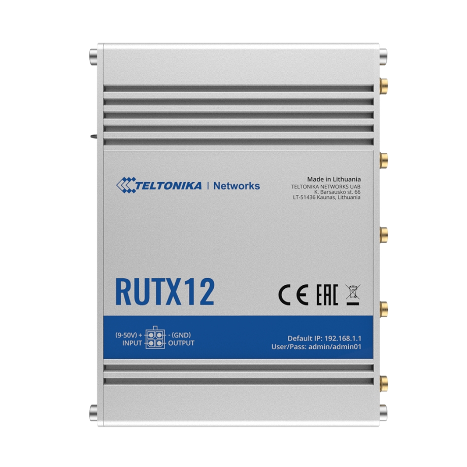 Teltonika RUTX12 Routeur Dual LTE Cat6