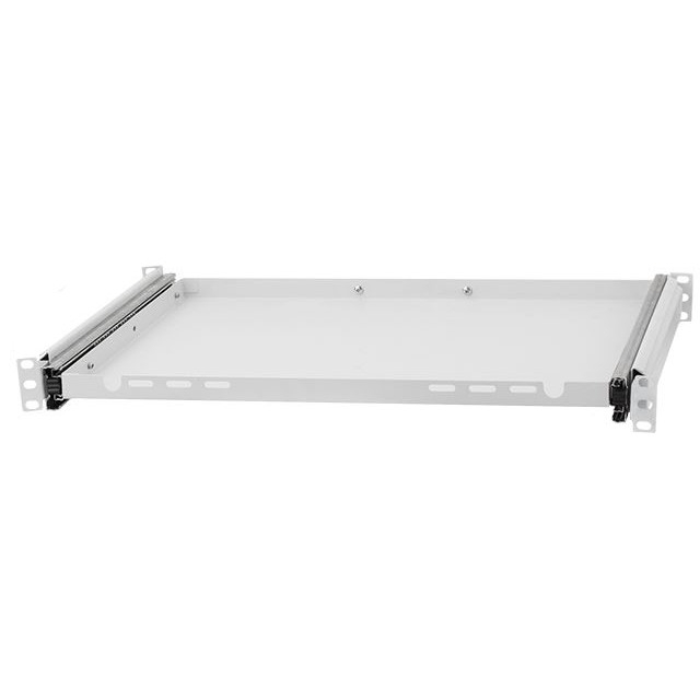 19" Étagère coulissante pour clavier et souris, 350mm, grise