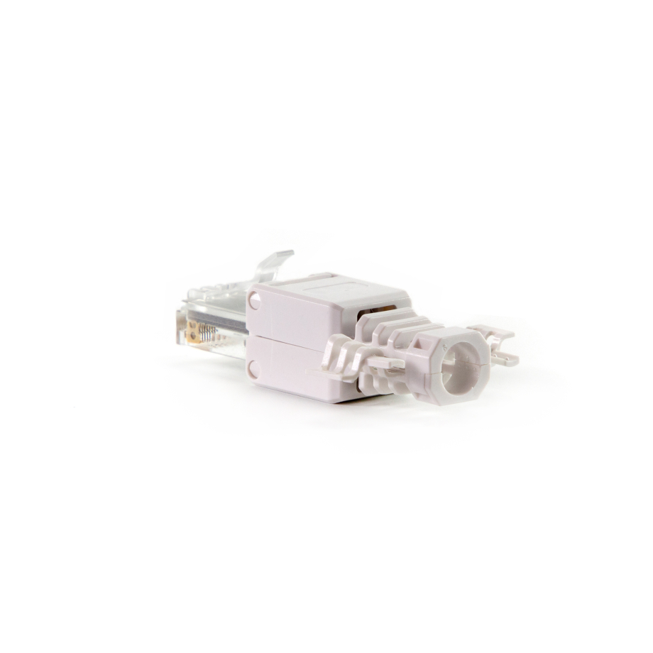 RJ45 Connecteur UTP Cat6A sans outil blanc