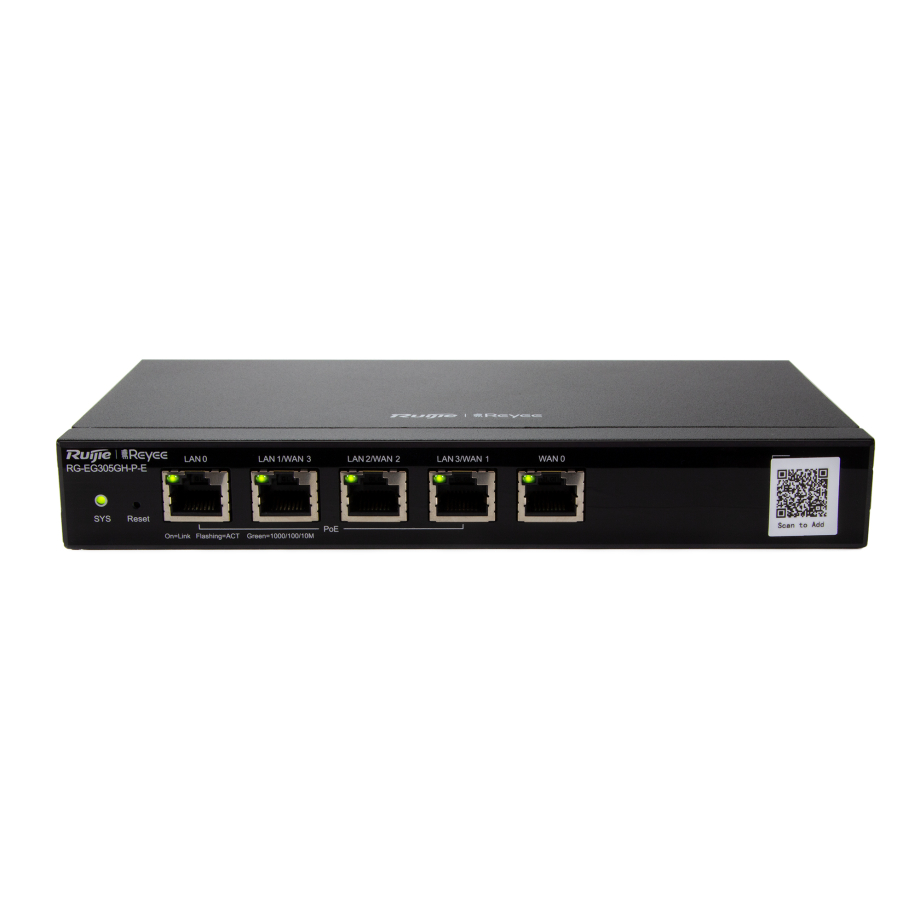 Reyee 5-Port High Performance Cloud Managed PoE Router