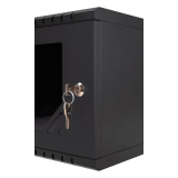 Armoire à Crémaillère 10" 4U, 300mm, Porte Vitrée, Noir