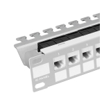 Panneau de raccordement modulaire 24-Port 19" 1U gris