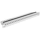 Panneau de raccordement modulaire 24-Port 19" 1U gris