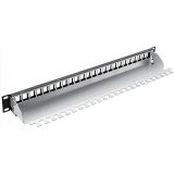 Panneau de raccordement modulaire 24-Port 19" 1U noir