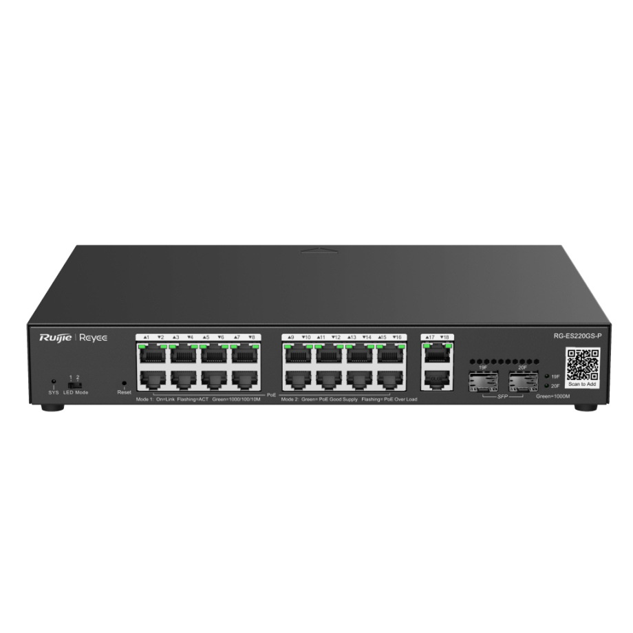 Reyee 20-Port Gigabit Smart Managed PoE Switch