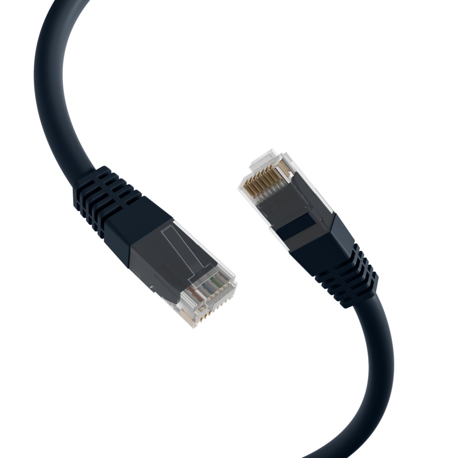 Câble patch Cat5e 1m noir