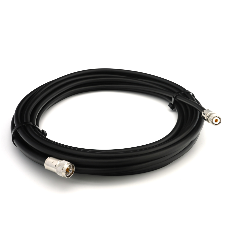 PL259 à SO239 3m UHF CB Radio Flexible Coaxial Cable — LMR400 UF UltraFlex équivalent