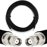 RP-SMA mâle vers RP-SMA mâle 12m câble coaxial — elastique HF-400-UF (équivalent à LMR400 UF UltraFlex)