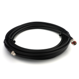 RP-SMA mâle vers N mâle Hex 20m IP67 câble coaxial — elastique HF-400-UF (équivalent à LMR400 UF UltraFlex)