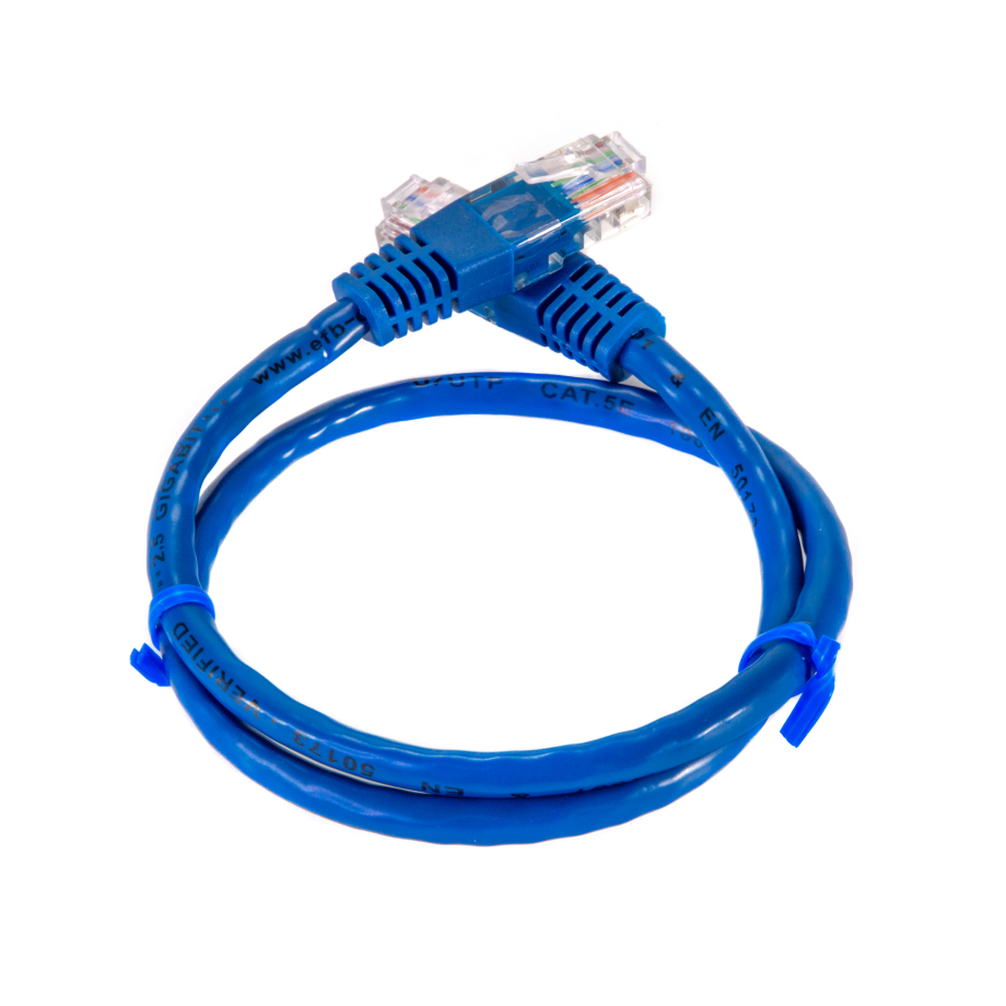 Câble de raccordement Cat5e 0.5m bleu